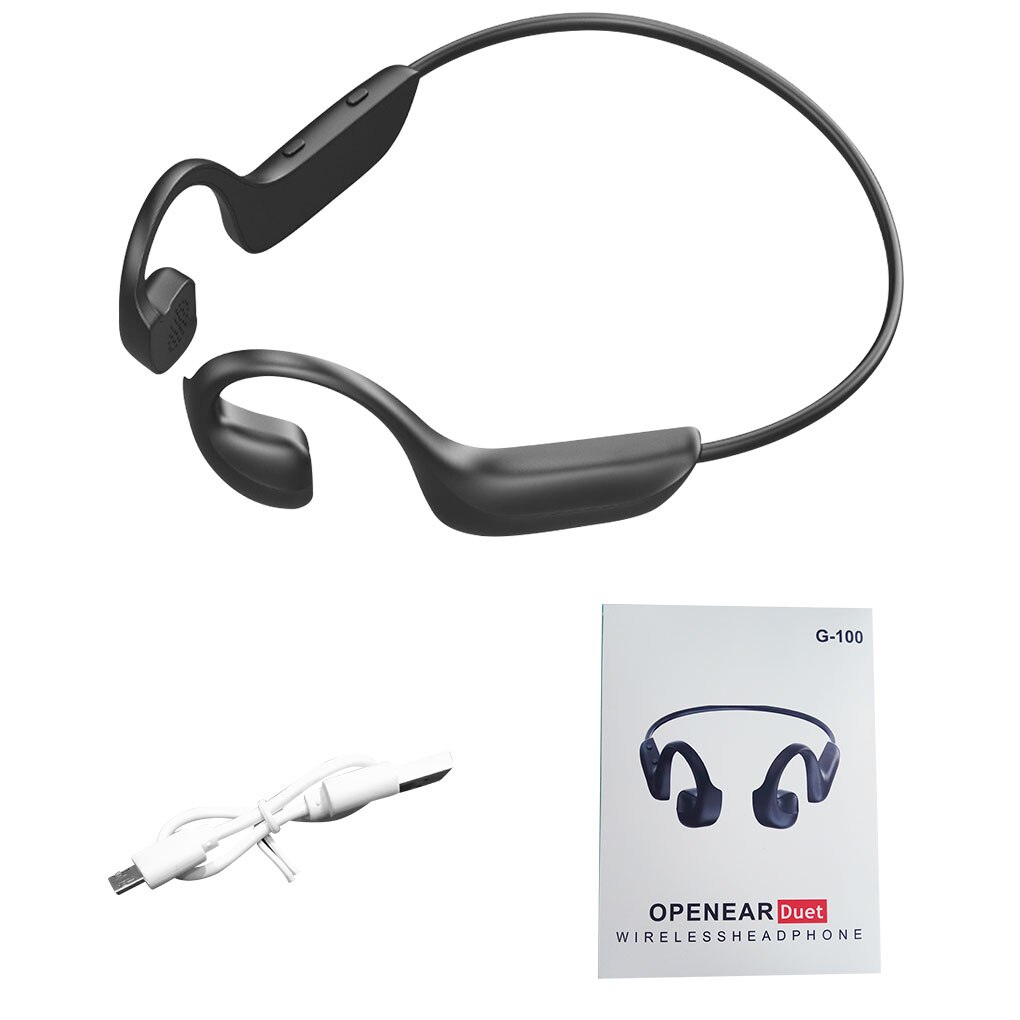 Hallo-tech G100 Bone Conduction Headphones - Bluetooth 5.0 Wireless Sport Headset with Mic