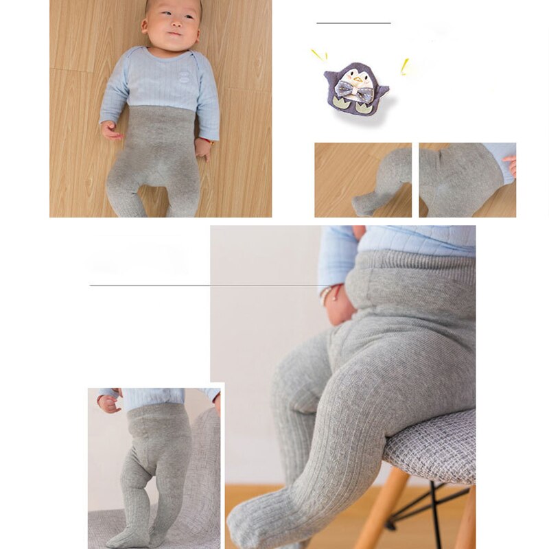 Zachte Katoenen Baby Panty Herfst Winter Warm Elastische Pasgeboren Panty Voor Baby Jongen Meisje Effen Kleur Kinderen Panty