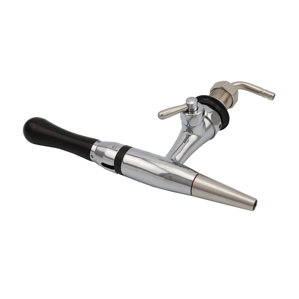 Stout Nitrogen Nitro Coffee Tap Flow Control Draft Beer Faucet With Short Shank Homebrew Wine Soda Beer Chrome Dispenser Tap
