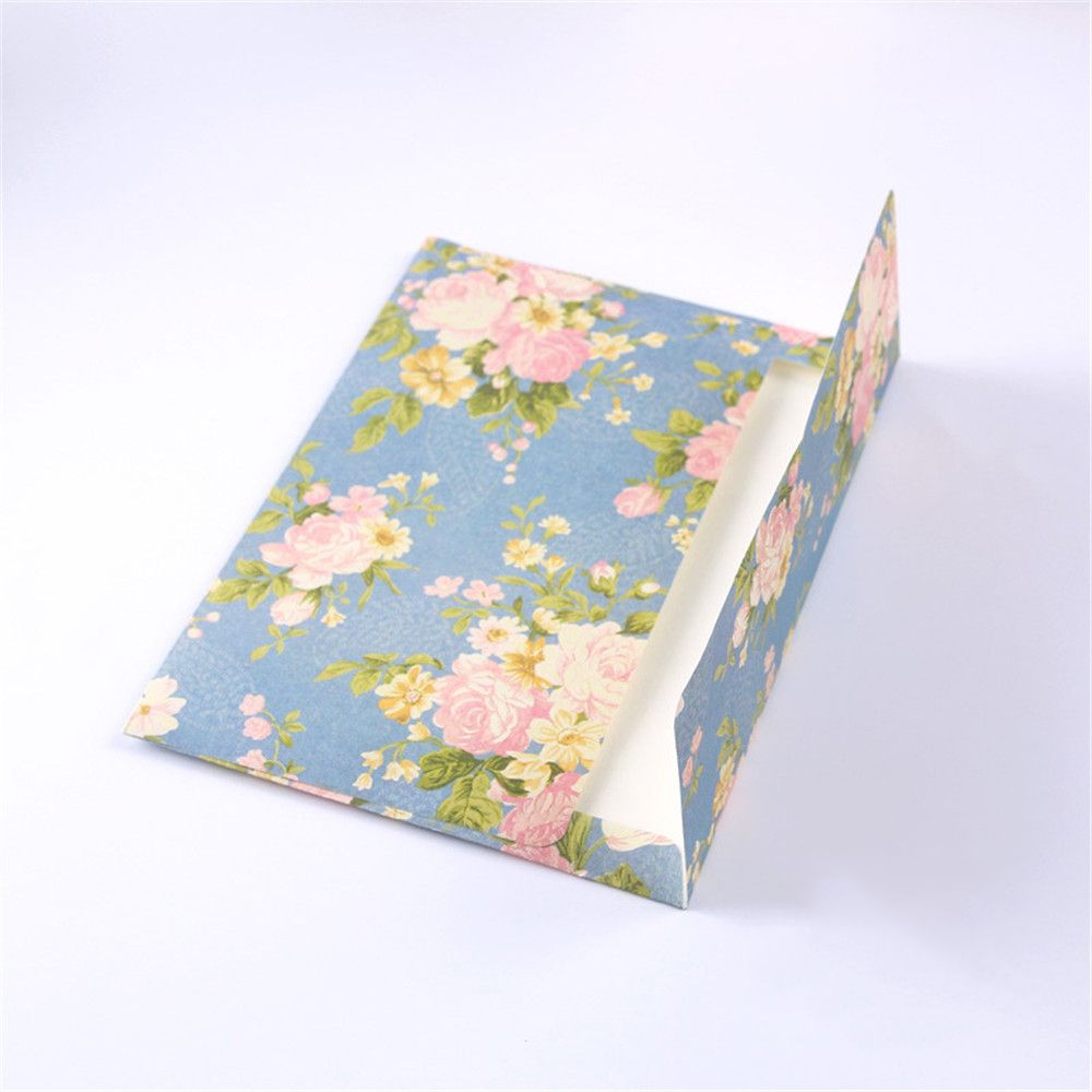Sobres de flores Vintage, 5 uds., cubierta romántica de papel de carta, para manualidades, tarjetas de polietileno y bolsas de embalaje, cubierta para pagos, suministros para fiestas y bodas