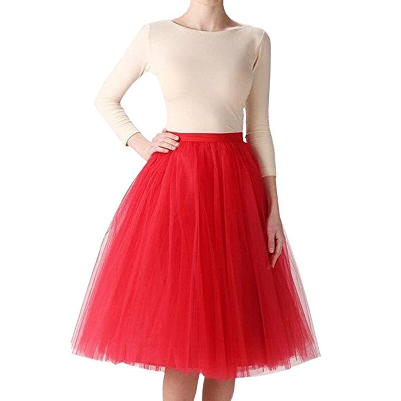 Woman Petticoats Underskirt Knee Length Short Wedding Crinolines Puffy Tutu Adulto Rockabilly Tulle Dress Skirt Slip Jupon Femme