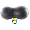 45cm/50cm Anti-Burst Peanut Shape exercise ball Yoga Ball Fitness Exercise Health Training Equipment Gym Aerobic balance ball: black 50cm