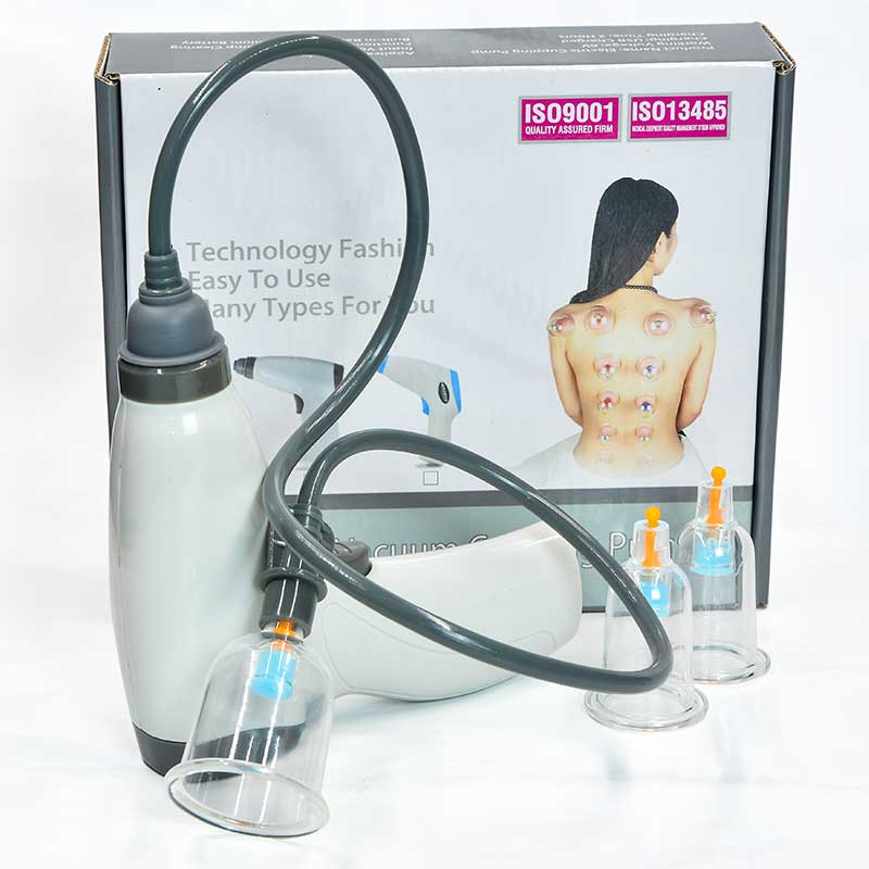 Oplaadbare 3Pcs Elektrische Vacuümpomp Cupping Zuig Body Massage Blikjes Therapie Schrapen Drainage Pijn Massage Cupping