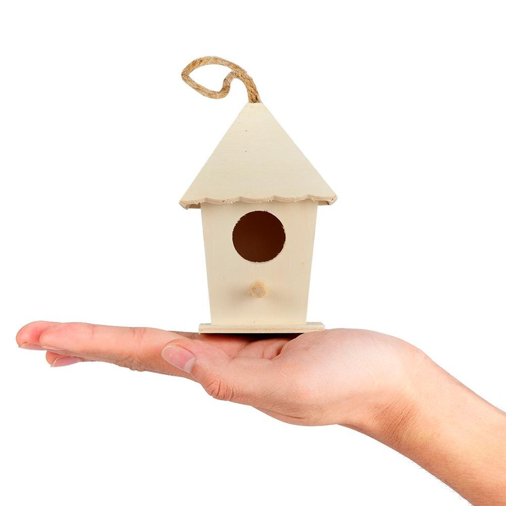 1/2 pcs Bird Box Assembled Wooden Outdoor Bird House DIY Nest Dox Nest House Bird House Bird House Wooden Box