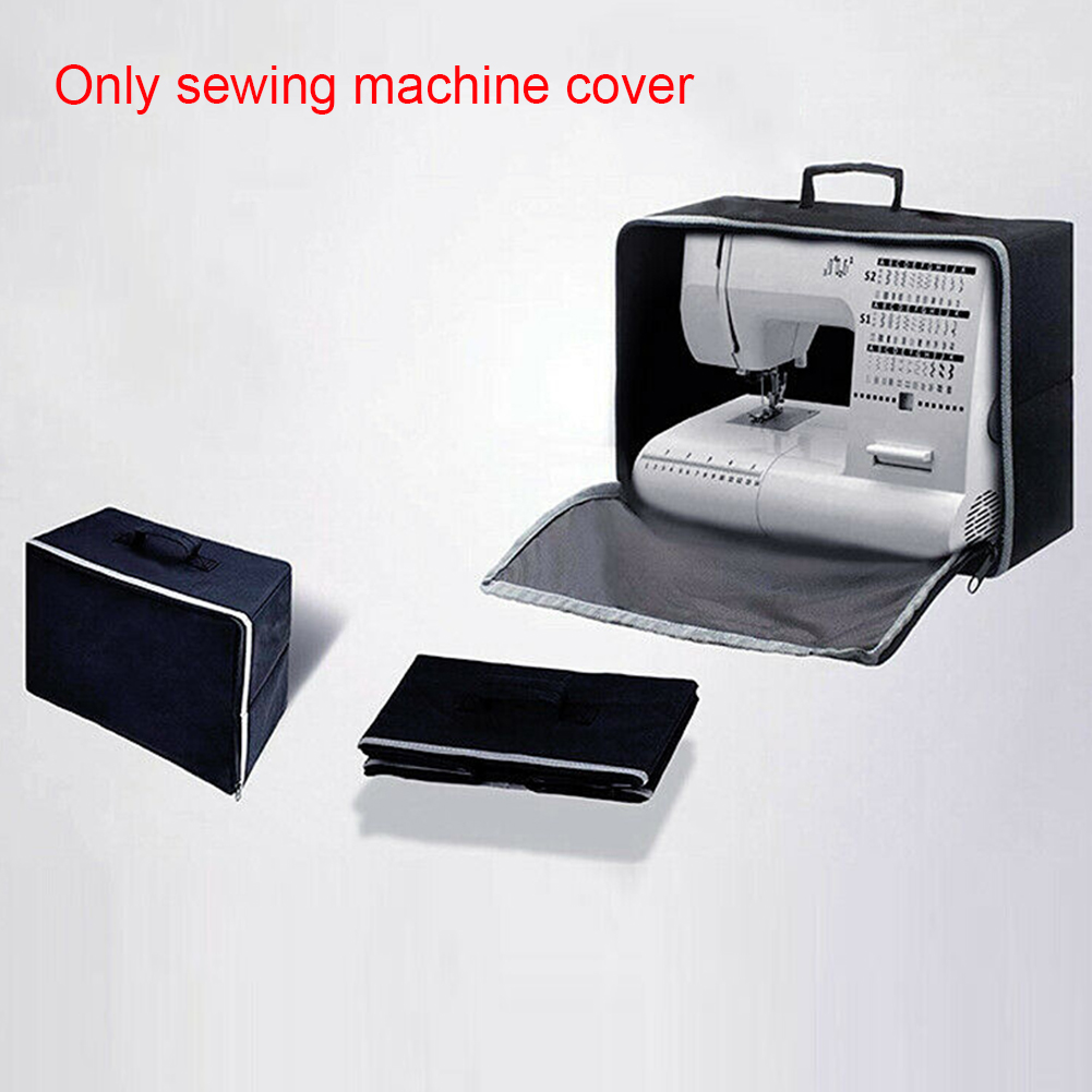 Portable Dust Proof Storage Sewing Machine Cover Carrying Case Universal Travel Tote Bag Organizer Zipper Closure Top Handle
