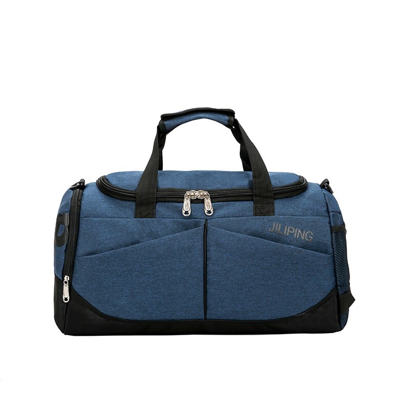 nueva bolsa de viaje portátil de nailon grueso, deportiva, equipaje de negocios, resistente al desgaste, bolsa de almacenamiento de Fitness impermeable: dark blue