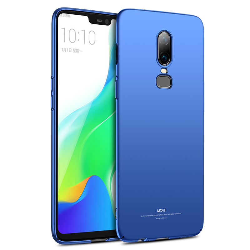One plus 6 T funda Msvii Silm Skin Coque para Oneplus 6 T 6, funda trasera de PC dura para One Plus 6 6 T Six Phone Case