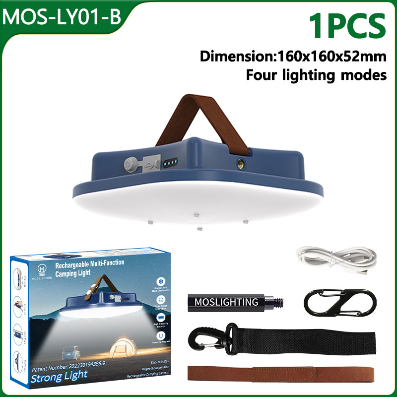 MOSLIGHTING Camping Light RGB Music Rhythm Light Portable Flashlight USB Rechargeable Outdoor hanging Tent Lamp Night Work Light: 4.5 W