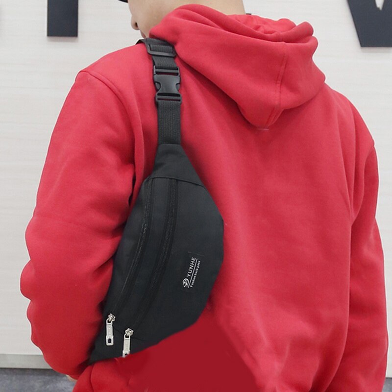 Riñonera a la para hombre y mujer, bolso informal con cinturón grande, bolso de viaje para teléfono, bolso cruzado para el pecho