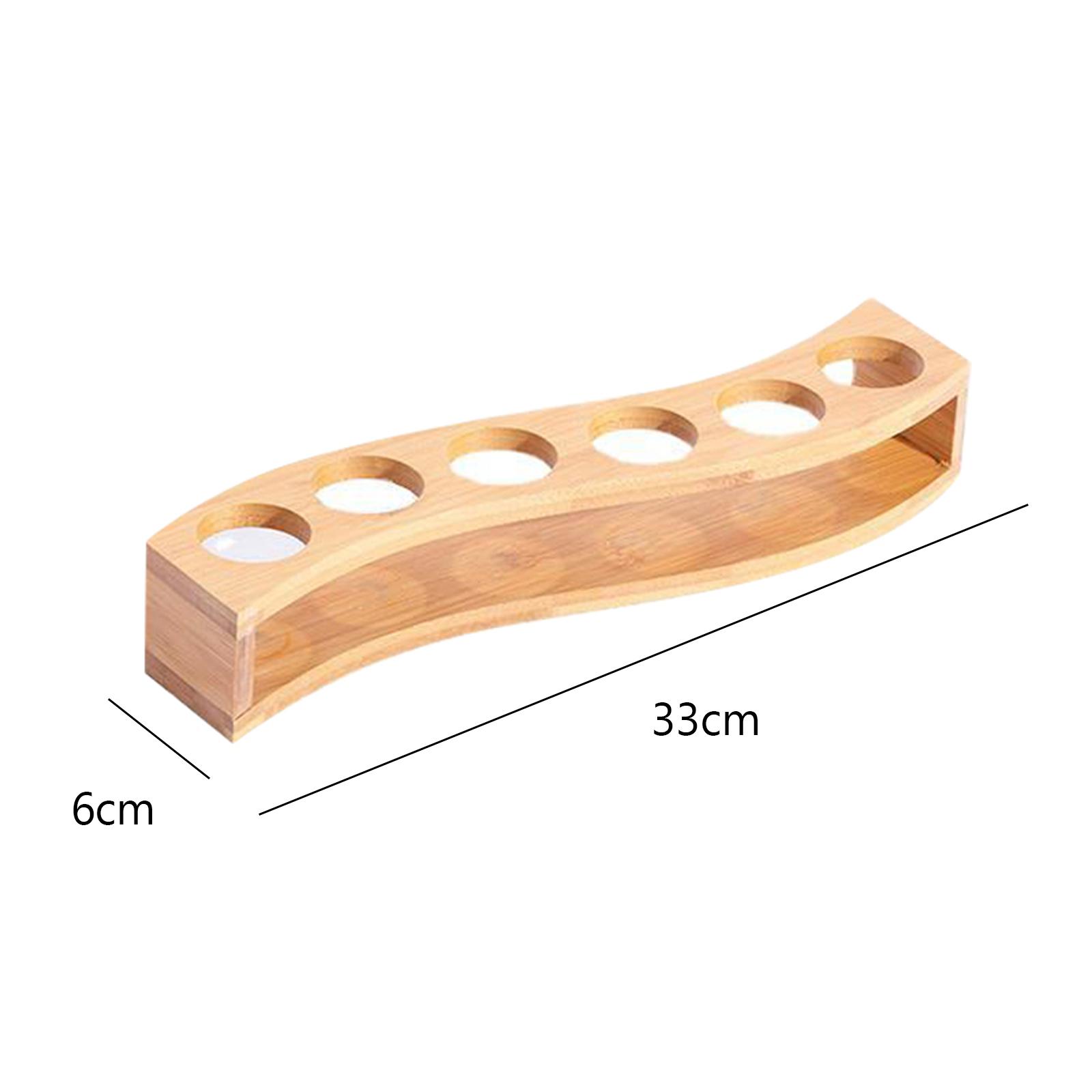 6-gaats glazen houder bekerrek barbenodigdheden accessoires organisator dienblad keukenopslag hout voor club party bar