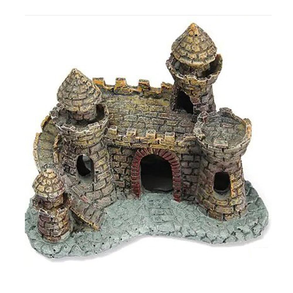 Aquarium Resin Castle Fish Tank Decorations Castle Tower Ornaments Fish Tank Aquarium Accessories Decoration Fish Landscape