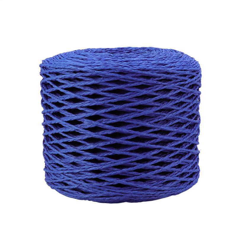 200m papir reb dekorative farvet papir wire bifilar raffia papir ledning til diy emballage håndværk diy håndlavet tilbehør: Mørkeblå
