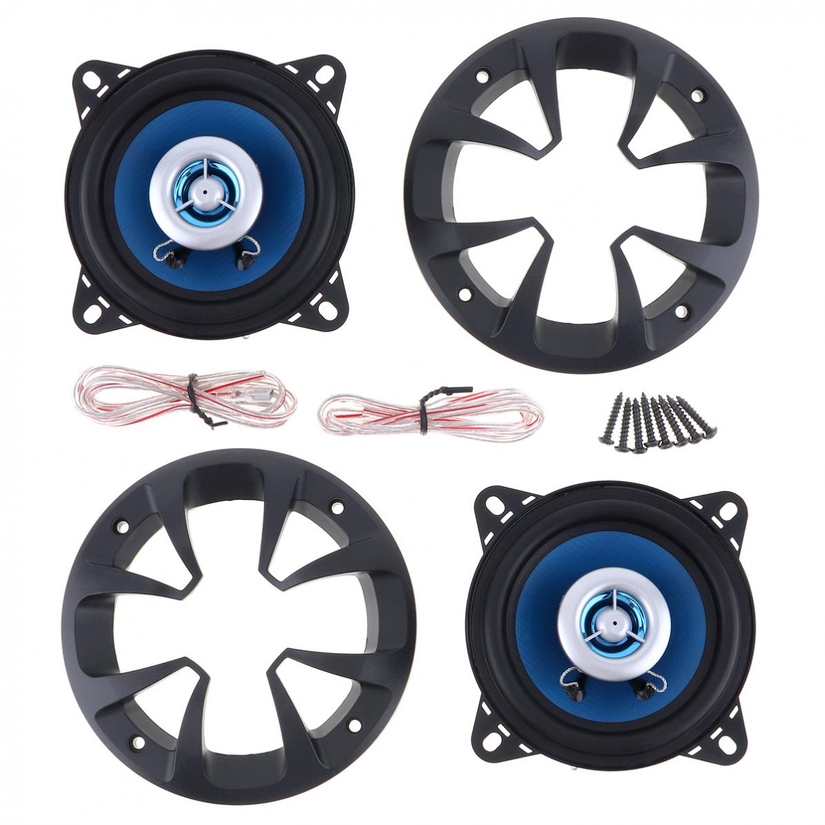 2pcs 4 Inch 80W High-End Car Coaxial Speakers 2-Way Car Audio Speakers automotive automobile sound steres speakers for car