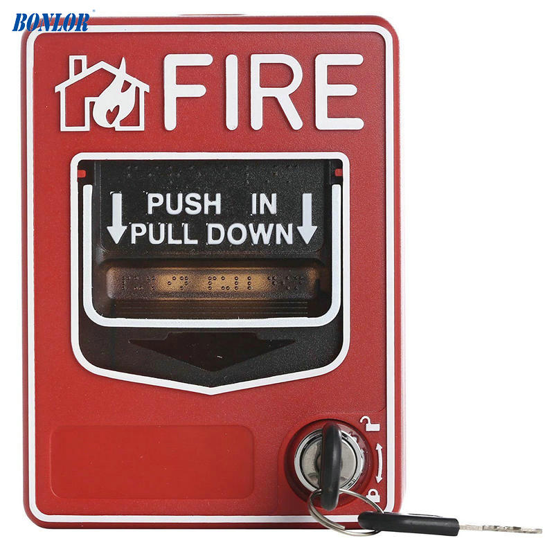 9-28 vdc brandalarmsystem konventionelt manuelt opkaldspunkt knap station brand skub i træk ned alarm alarm for