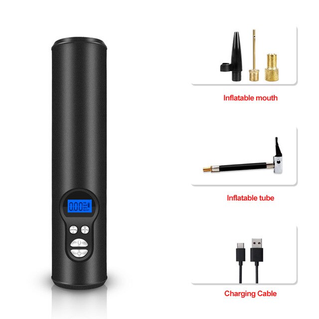 12V 150PSI Portable Universal Car Air Compressor Mini Inflatable Electric Pump Rechargeable Pump With LED Emergency Light: Default Title