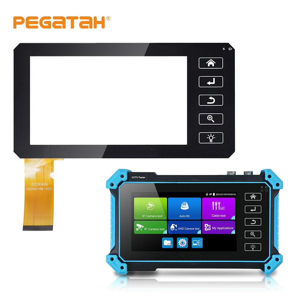 PEGATAH CCTV Tester Touch Screen For IPC Camera Ip Tester Monitor IPC 1800ADH PLUS Series Screen Repair 4K Tester LCD Screen: 9651 series