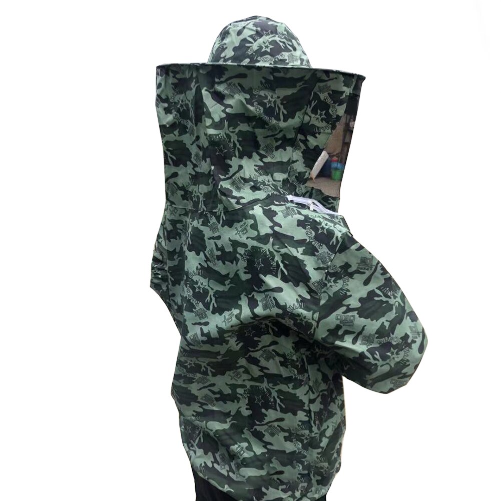 Protective Suit Apiculture Upper Body Farm Home Supplies Costume With Hood Unisex Veil Beekeeping Clothing Anti Bee