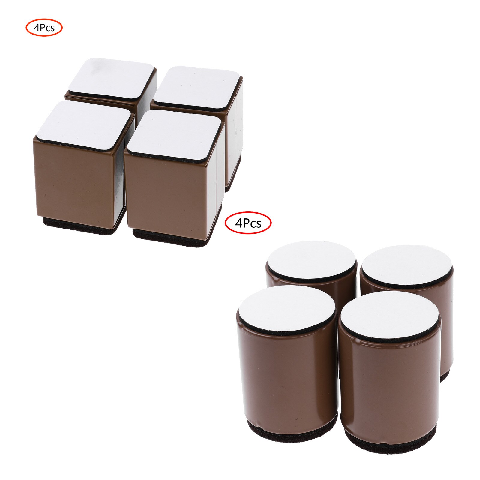 4 Furniture Heighten Pads Anti Vibration Feet Mats Non Slip Table Chair Legs Protectors Reusable Sofa Foot Covers Home Accessory