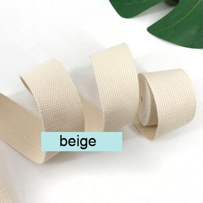 50mm( 2") Canvas Webbing 5meters Length Heavy Canvas Webbing Strap Belting Bag Strap Tape For DIY Bag Luggage Colorful: beige