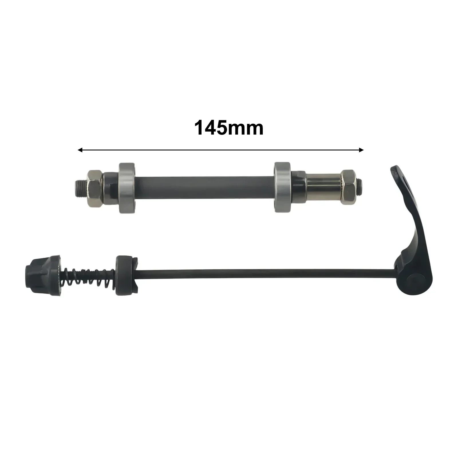 Buje de rueda de bicicleta MTB, eje de liberación rápida delantero y trasero con 2 rodamientos, piezas de accesorios de repuesto para bicicleta: YELLOW