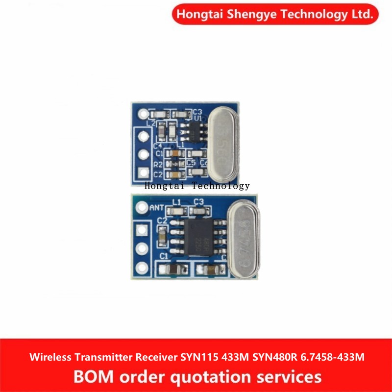 Wireless Transmitter SYN115 F115 433M ASK SYN480R 6.7458-433M ASK/OOK Wireless Receiver Module