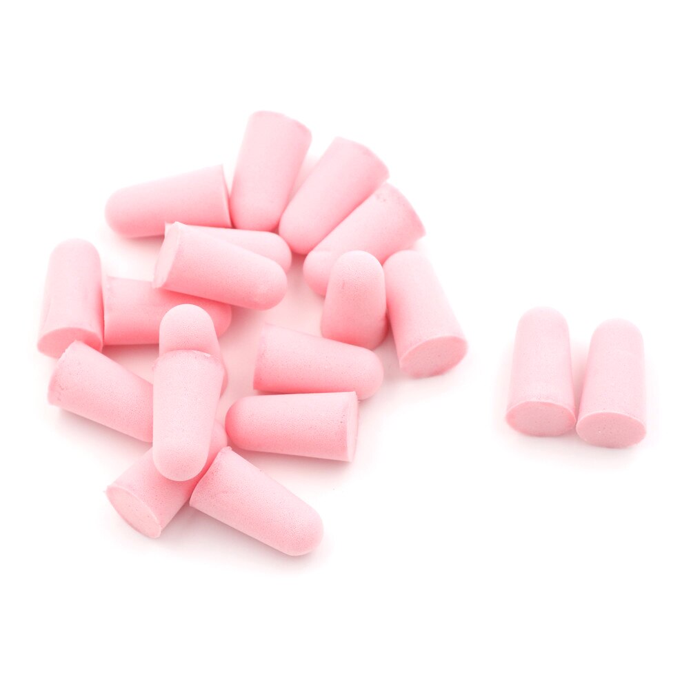 20Pcs (10 Pair) Noise Reduction Silicone Soft Ear Plugs Swimming Silicone Earplugs Protective For Sleep Comfort Earplugs: Pink
