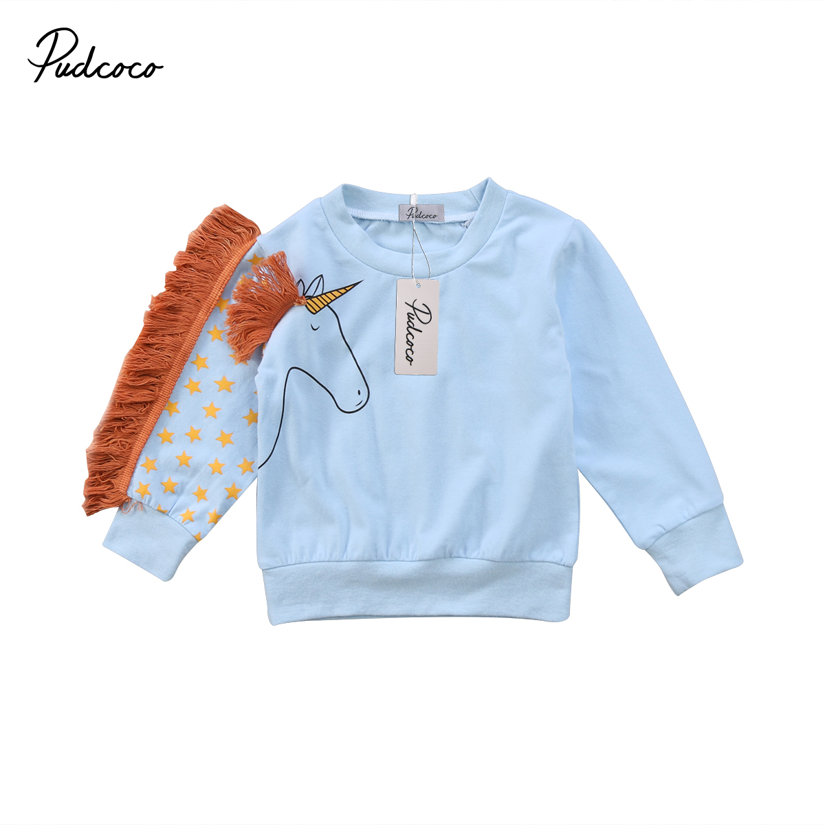 Helen115 Lovely Kid Baby Girl Clothes Cartoon Printed Long Sleeve Cotton Outfits 1-7years: 6T