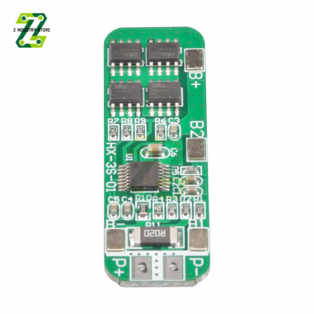 3S 12V 10A 18650 Lithium Batterij Bms Charger Bescherming Boord