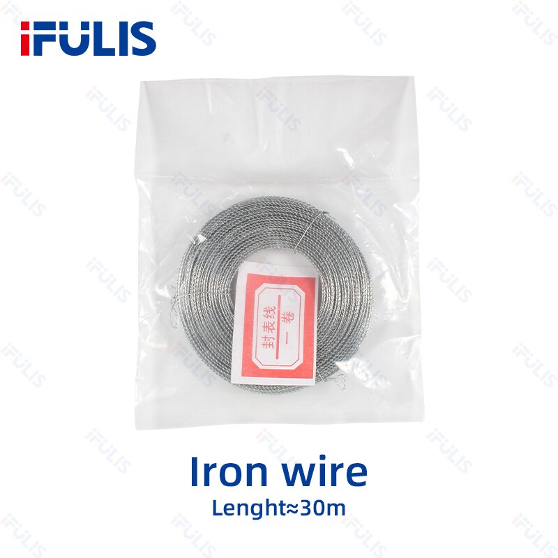 Pince à sceller en plomb, 1 pièce, poignée revêtue de plastique rouge, étriers pour sceller le compteur d'eau, Anti-vol: Iron wire