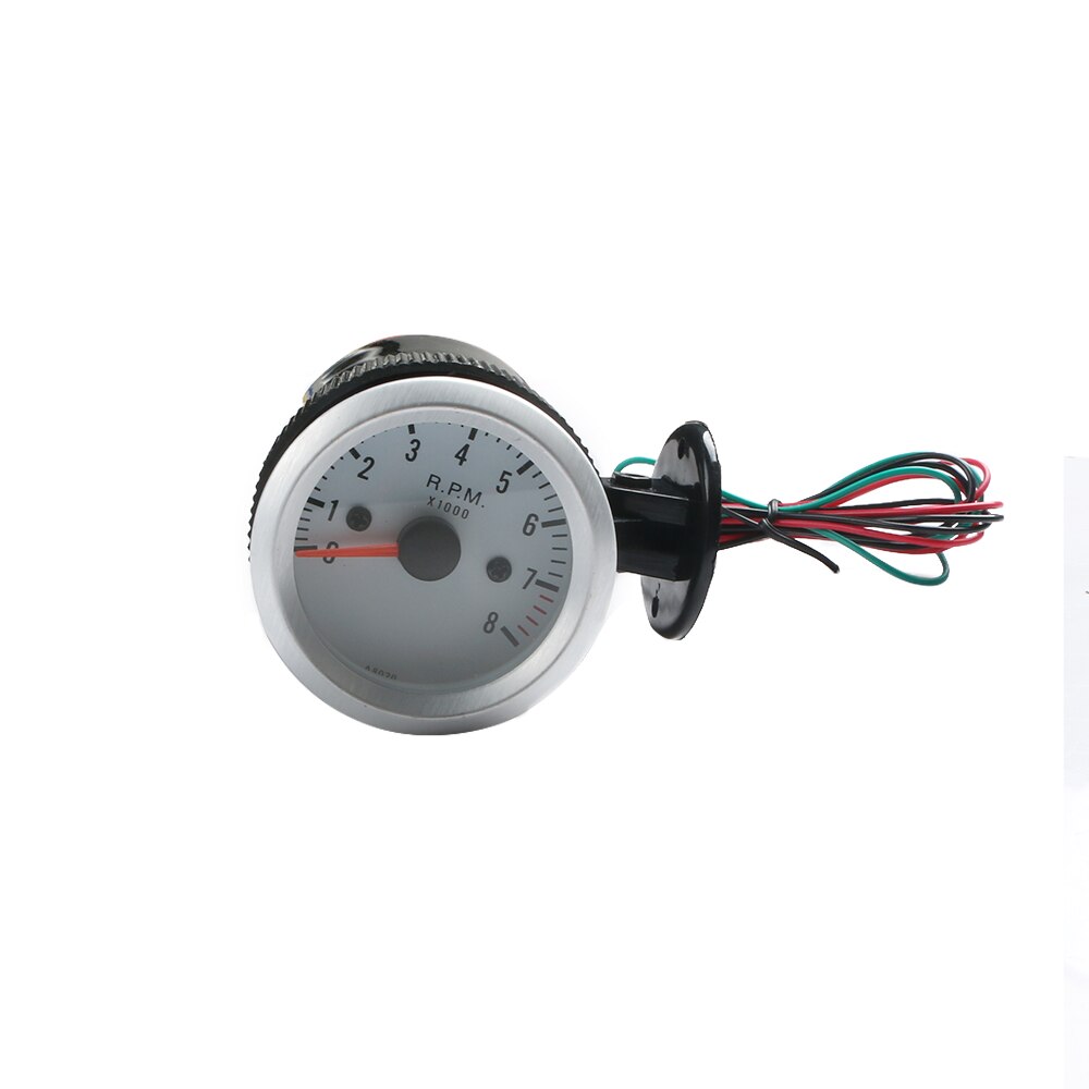 Car Tachometer 2" 52mm 0-8000RPM Car Gauge TAC Meter Tacho Gauge Blue 12V LED Digital Display