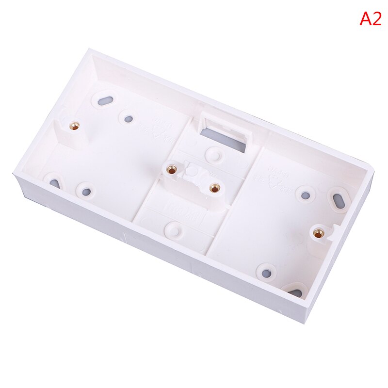Caja de enchufe de pared, interruptor de 2/3/4 entradas, caja oscura 86, 1 Uds.: 173x86x34mm
