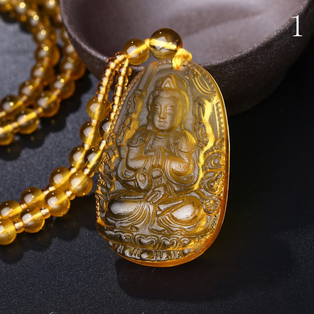 Unique Natural Carved Buddha Lucky Amulet Pendant Necklace For Women Men Sweater Pendants Jewelry Classical: F0031