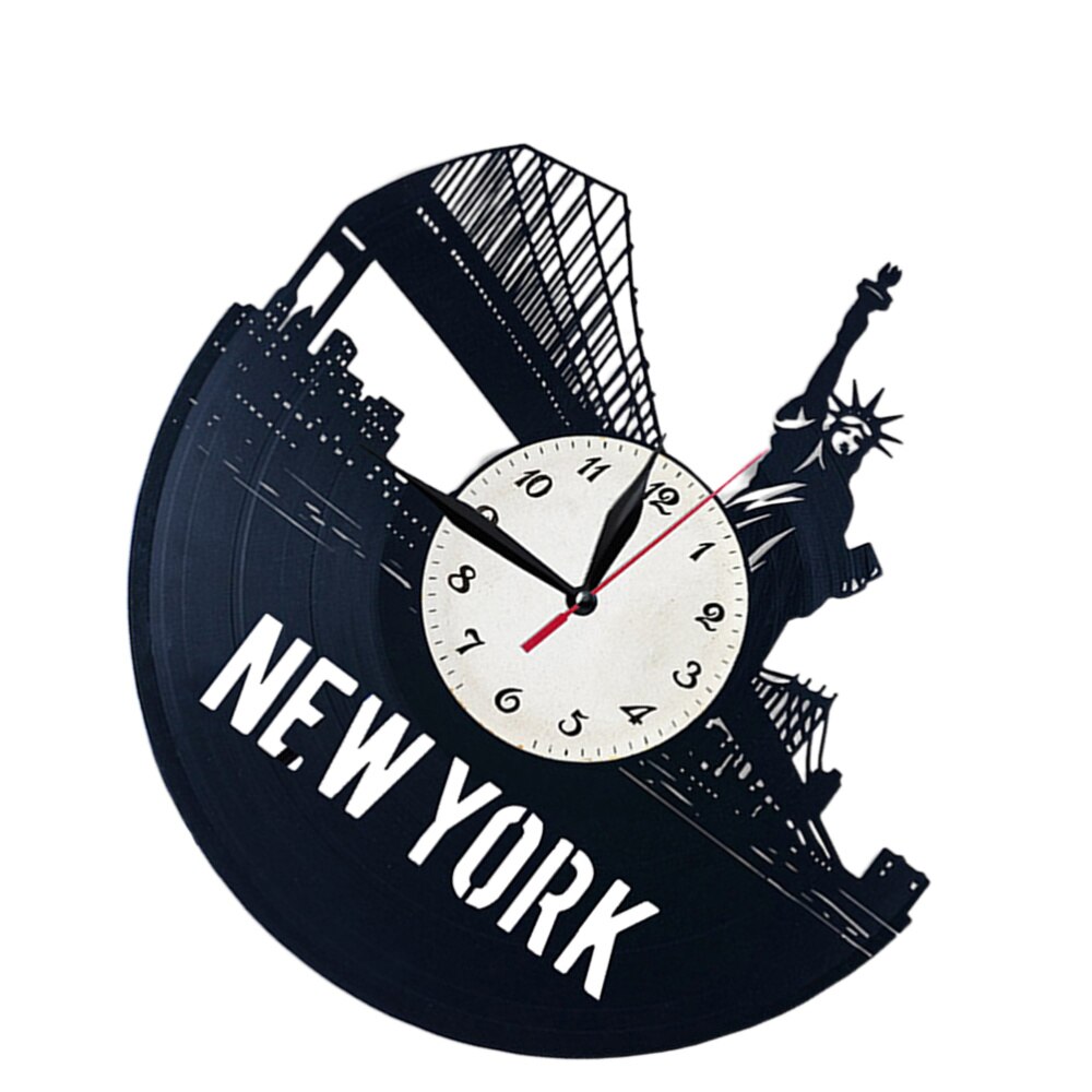 Vinyl Record Wall Clock York City Wall Clock Decorative Wall Clock (without Night Lamp Version)