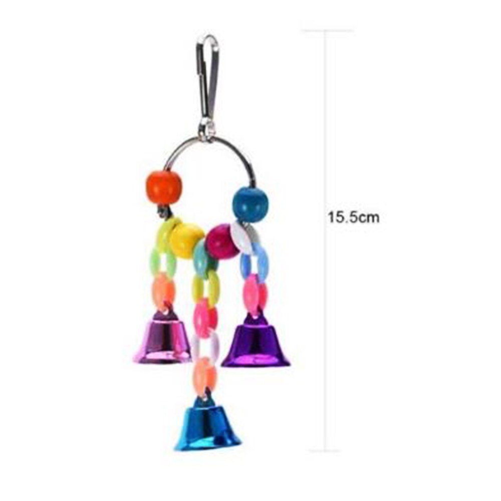 Parrot Bird Toy Supplies Chew Fun Mirror Stand Rod Biting Fun Mirror Stand Pole Small Bird Cage Play Equipment: Colorful