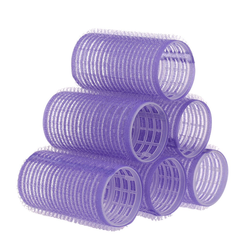 10pcs Large Self Grip Hair Rollers Pro Salon Hairdressing Curlers Multi Size Hair Salon tool