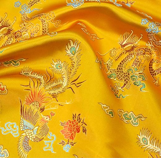 90 cm * 100 cm Draak brokaat jacquard stoffen voor kleding kostuum festivals verpakking jurk brokaat stoffen zijden stoffen