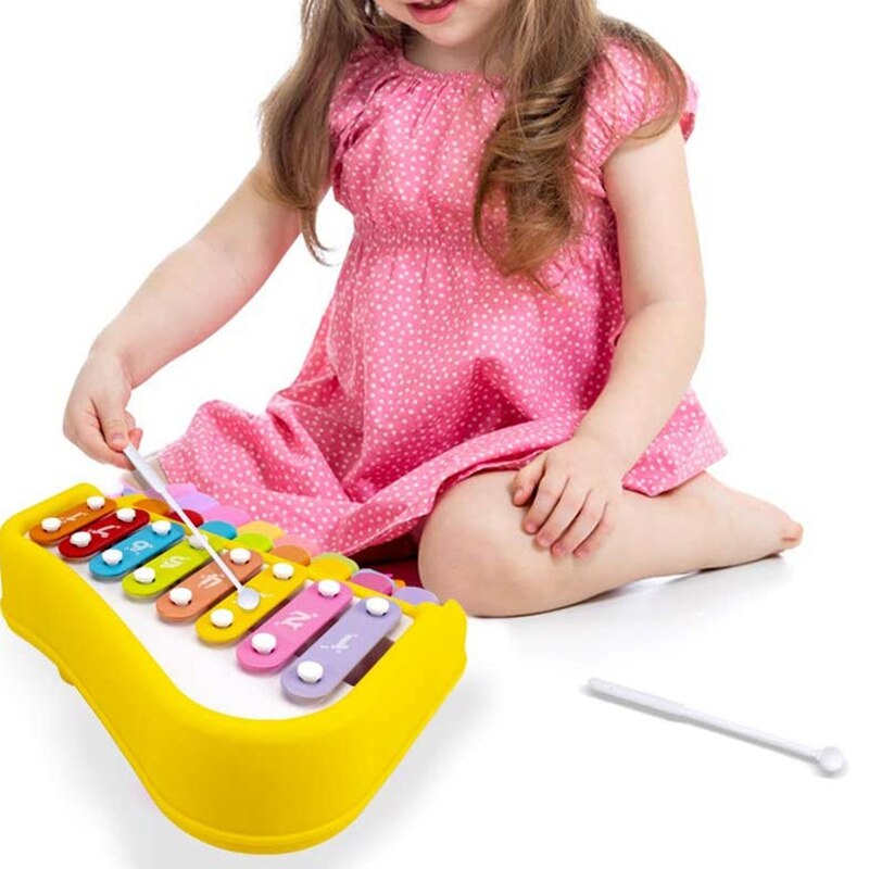 Jouet de Piano bébé 2 en 1 Xylophone Instrument de musique jouets d'apprentissage éducatif précoce pour les tout-petits