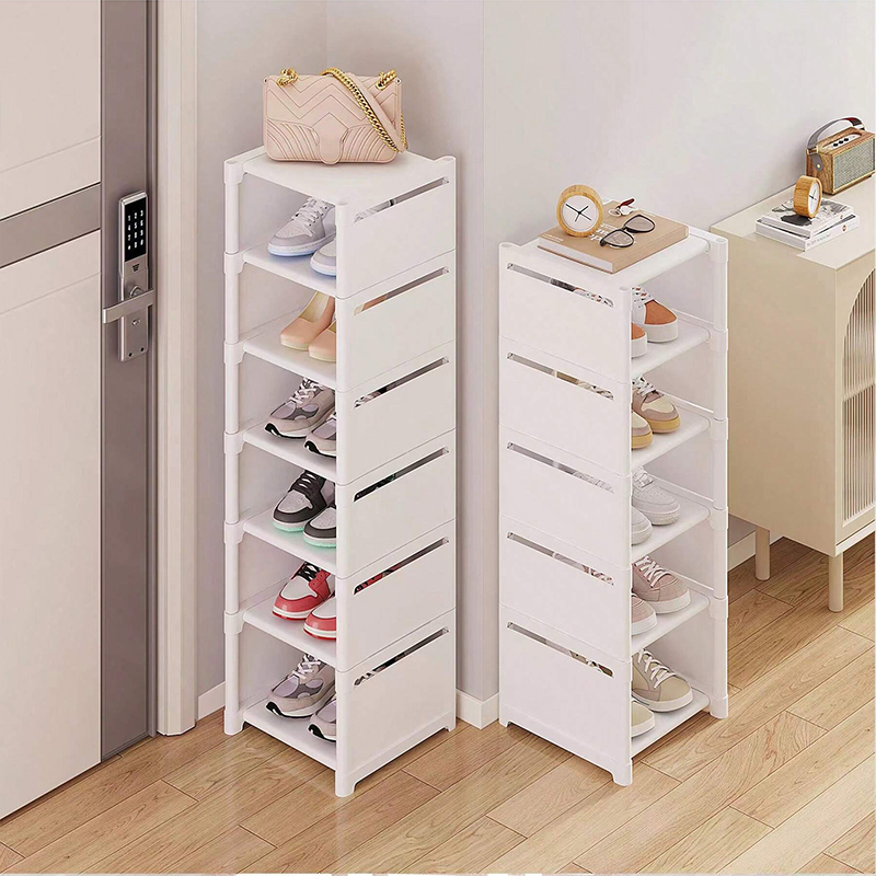 Schuhregal Kleiner Schuhschrank verbreitert ein der Zauberstab Tür Schuhregal kleine schmale Haushaltsaufbewahrung Vermietung mehrstöckige