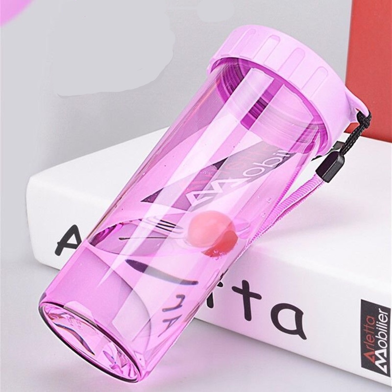 Spray Sport Draagbare Waterfles Met Touw Lekvrije Duurzaam Drinkware Outdoor Sport Flessen BPA Plastic