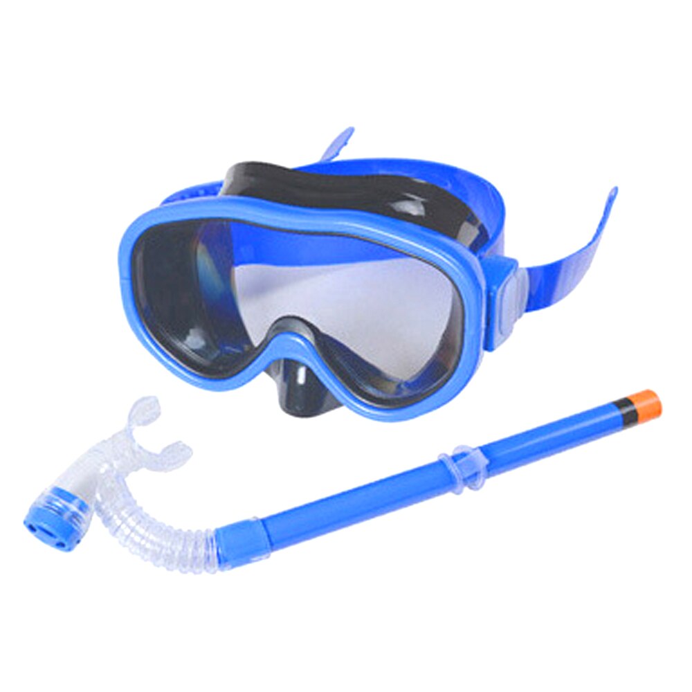 Kids Dry Snorkeling Swimming Diving Snorkel Goggles Set for Boy Girl Semi Summer Swim Diving Scuba Mask Diving Equipment: blue