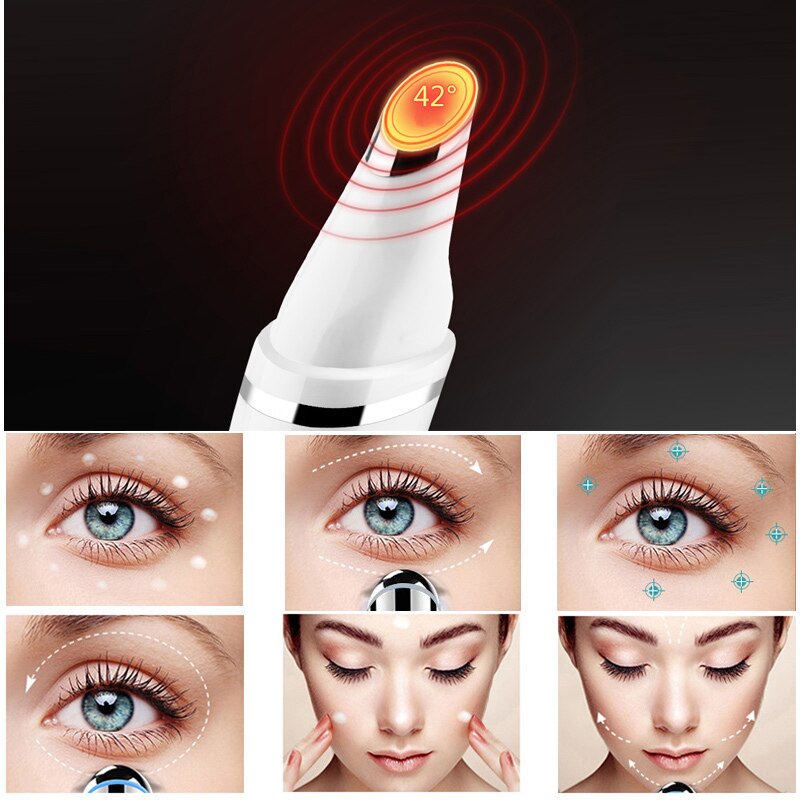 Mini Thermische Eye Massager Schoonheid Instrument Verwijderen Rimpels Donkere Kringen Wallen Eye Care All