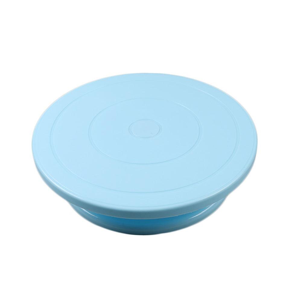 28cm Round Anti-Skid Rotating Stand Platform Cake Turn Table DIY Decor Tool Cake Decorating for Tools Rotary Table Cake Stand: Blue
