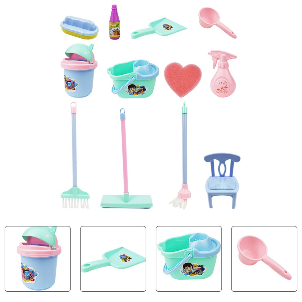 1 Set Grappige Schoonmaken Kids Play Huis Schoonmaken Apparatuur (Willekeurige Kleur)