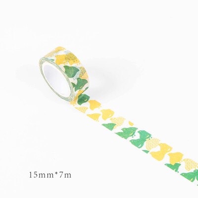 15mm * 7m söta kawaii kyoto dekoration japanska naglar dekorativa washi-tejp gör-det-själv scrapbooking maskeringstejp skolkontorstillbehör: 12