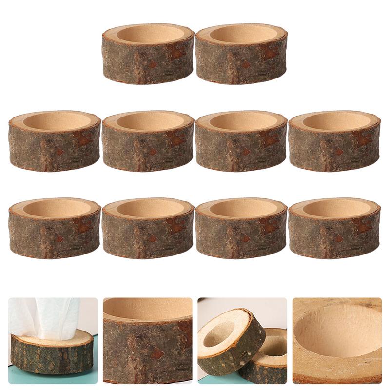 10 stuks houten kaarsenhouder, kandelaar ornament, houten kaarsenhouder, ambachtelijke kaarsenhouders, huwelijksdecoraties