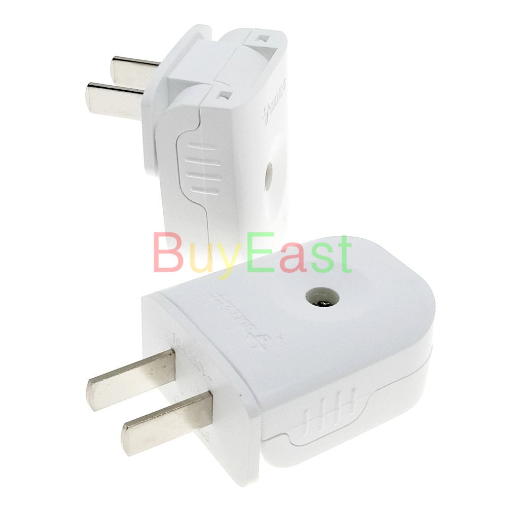 (Pack 3) US, Canada 2-Flat Pin Bendable DIY Power Plug AC100~250V 10A Max