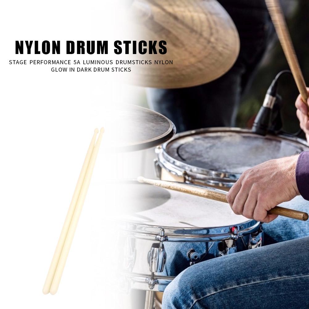 Duurzaam Lichtgevende Drumsticks Multifunctionele Novelty Stage Prestaties 5A Lichtgevende Drumsticks Nylon Glow In Dark Drum Sticks