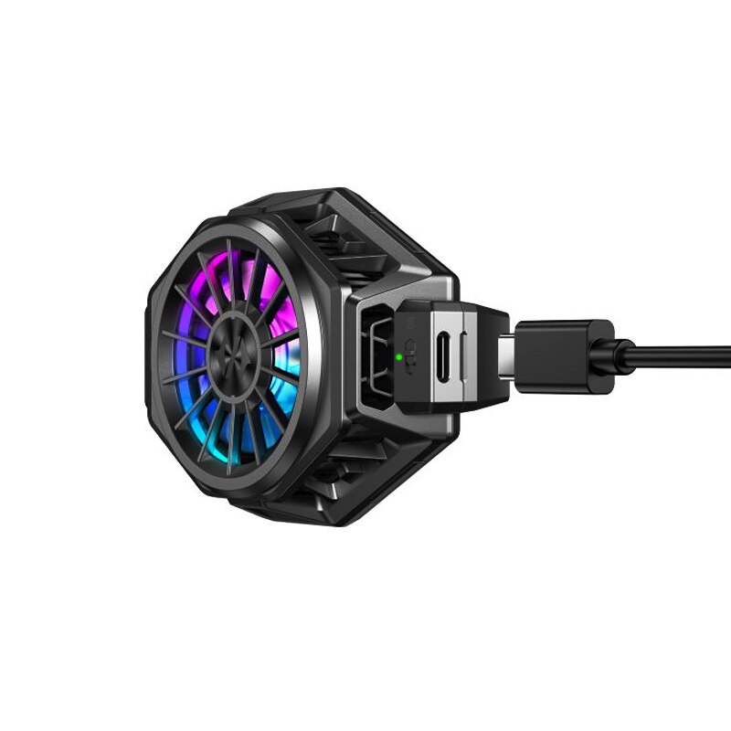 Tubarão preto funcooler pro original tubarão preto 3 pro telefone móvel ventilador refrigerador funcooler líquido ventilador de refrigeração rgb luz fria