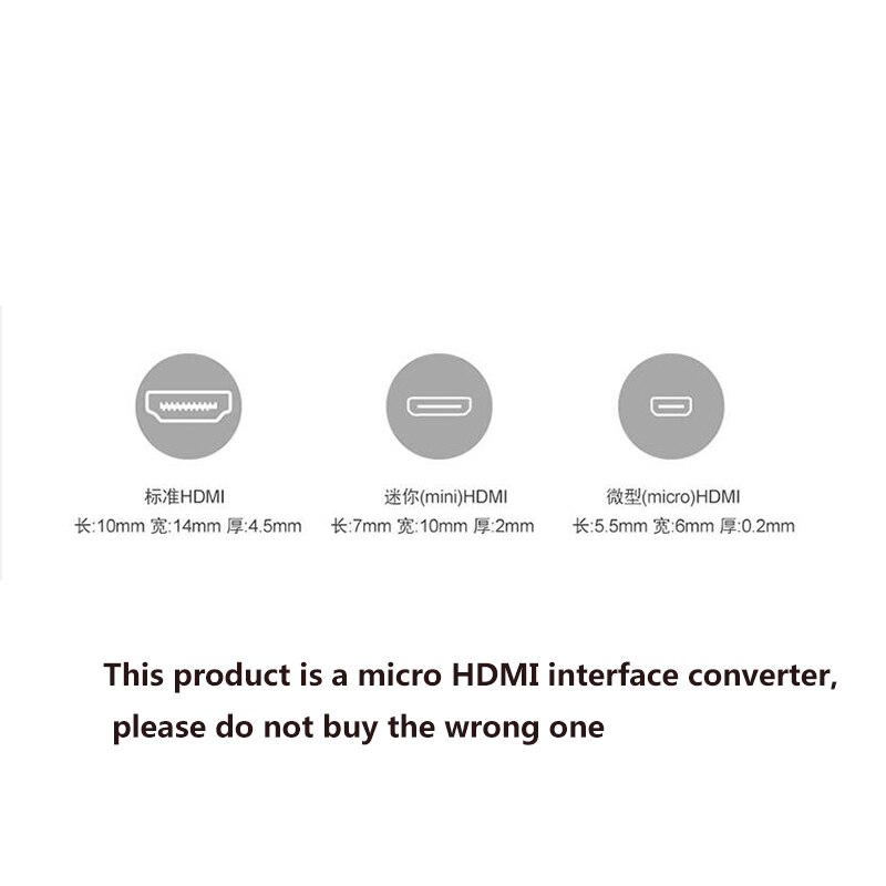 Voor Hdtv Tablet Camera Micro Hdmi-Compatibel Hdmi-Compatibel Adapter Vergulde 1.4 3D Uitbreiding Adapter 1080P Converter