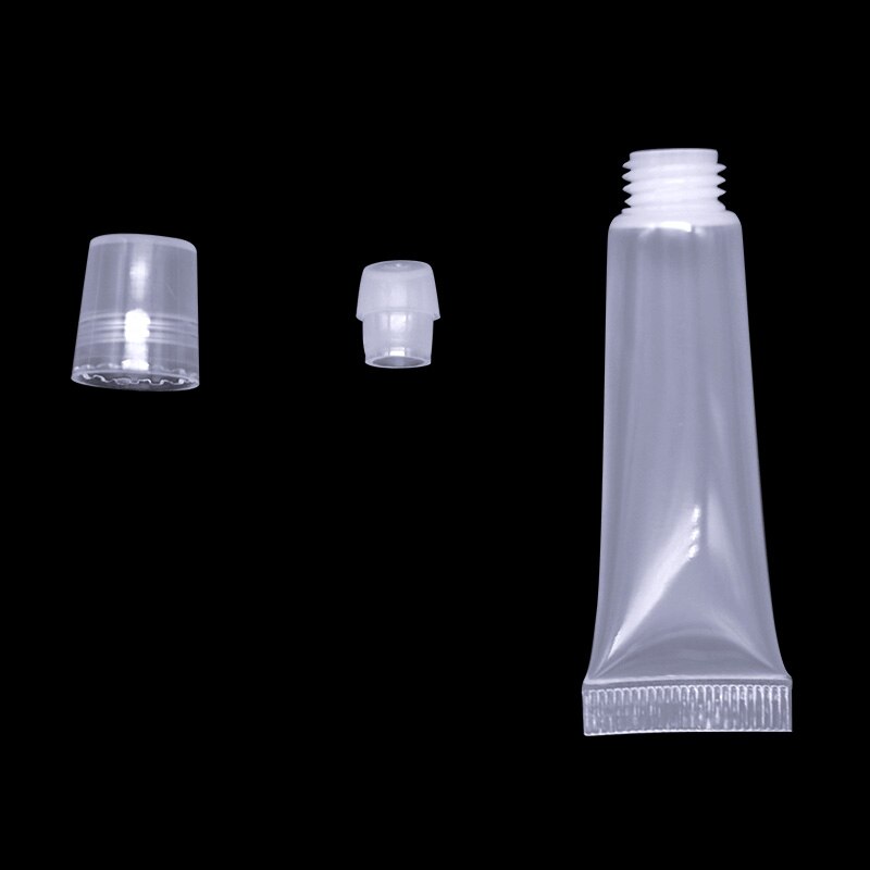 300 stuks 5 ml lege lipgloss tubes lippenstift tube lippenbalsem zachte tube make-up knijp doorzichtige lipgloss tube container